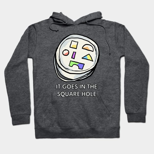 square hole Hoodie by Moonwing